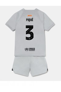 Barcelona Gerard Pique #3 Babytruitje 3e tenue Kind 2022-23 Korte Mouw (+ Korte broeken)